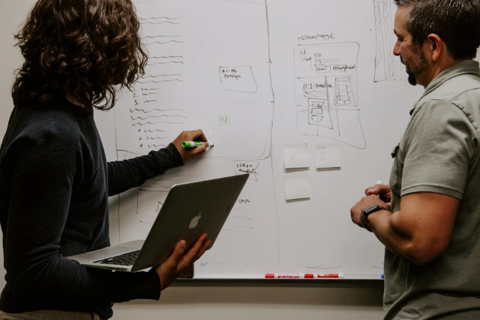 requirements analysis teamwork on whiteboard